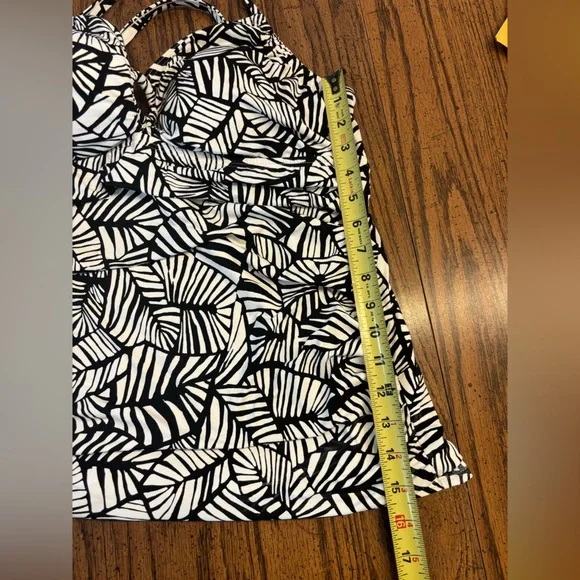 Island supply Co. Caribbean Joe women’s palm tankini top size 18 - Picture 11 of 14